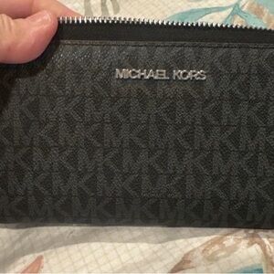 Michael Kors Dark Gray Logo Wallet